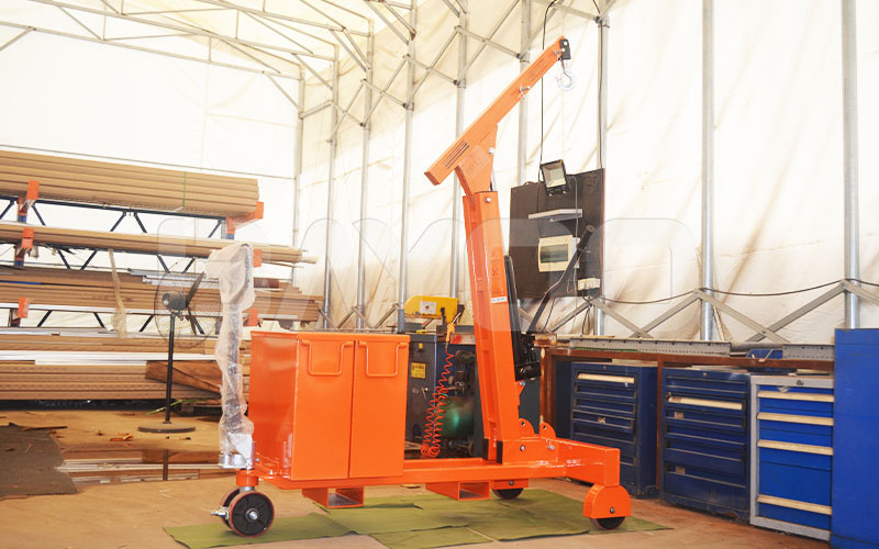 大众汽车-油桶搬运车，折叠单臂吊