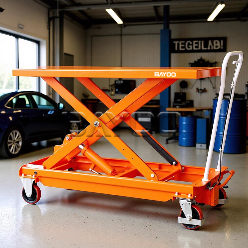 脚踏式升降平台车-大台面