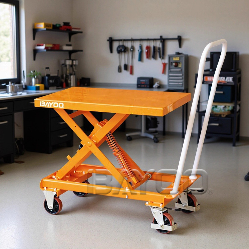 弹簧自重式平台车