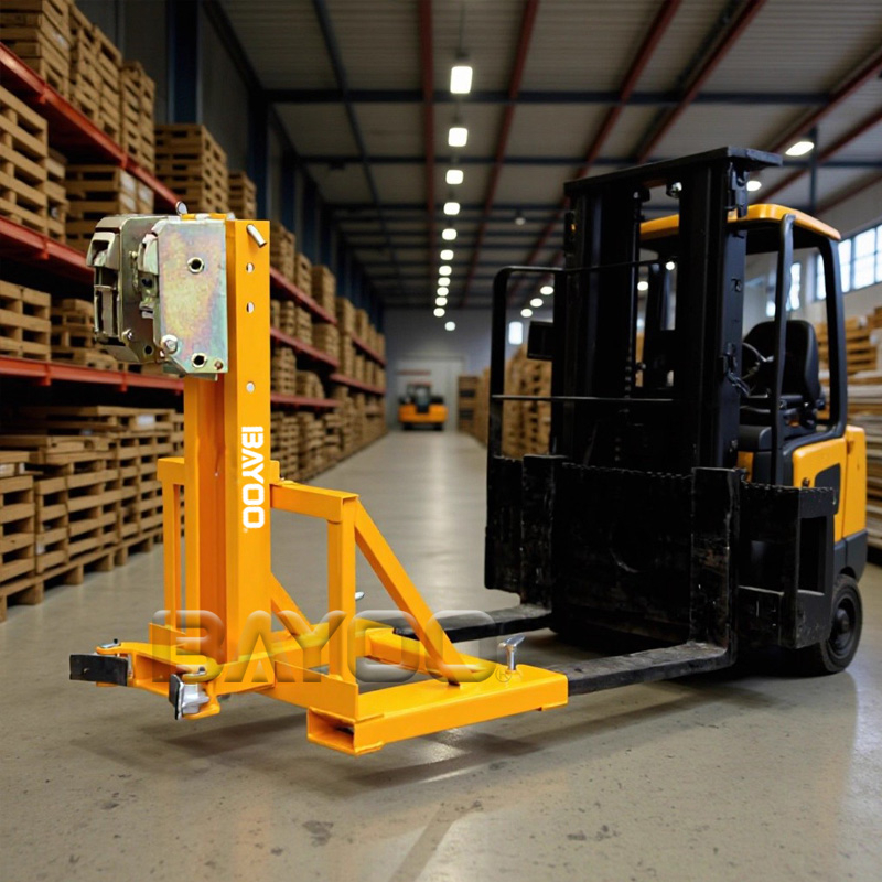 叉车专用油桶夹-单桶双鹰嘴