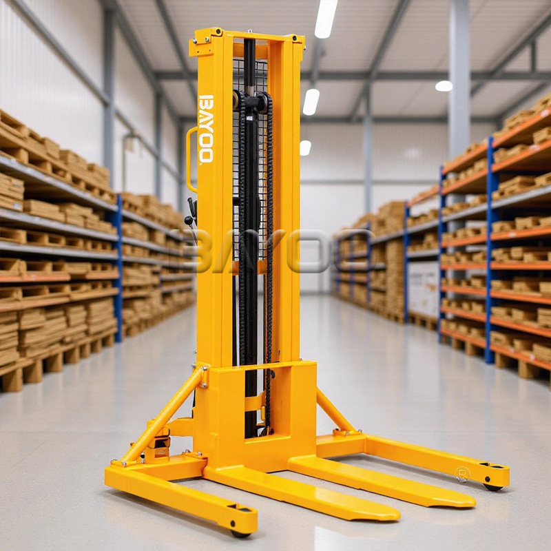 宽腿式手动液压堆高车
